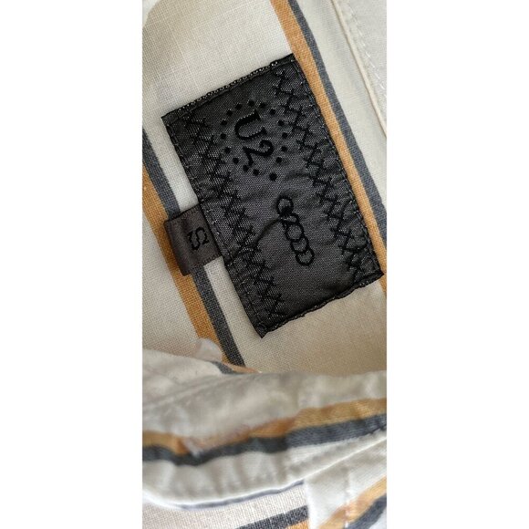 Vintage U2 Studio Striped Button-Up Shirt With Embroidered Logo - Picture 4 of 8